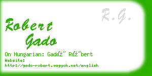 robert gado business card